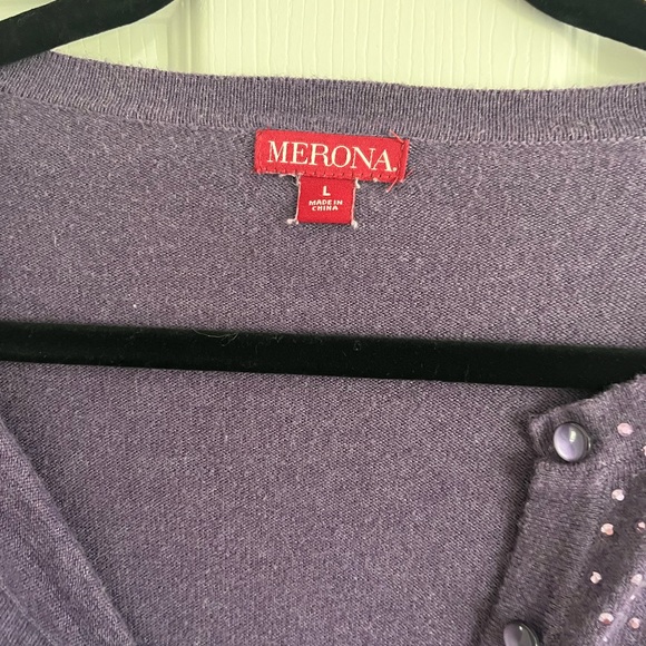 Merona purple cardigan - Picture 3 of 4